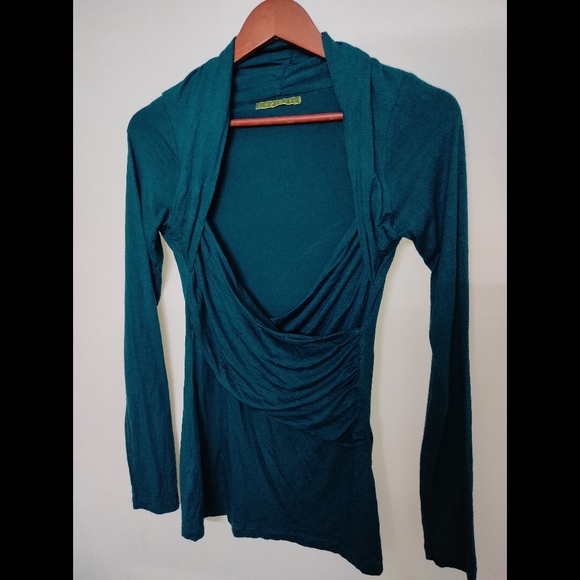 Velvet by Graham & Spencer Tops - Teal Long Sleeve Top (INTERNATIONAL) 💙